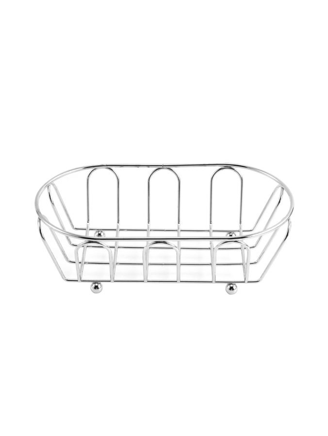 Chrome oval wire basket