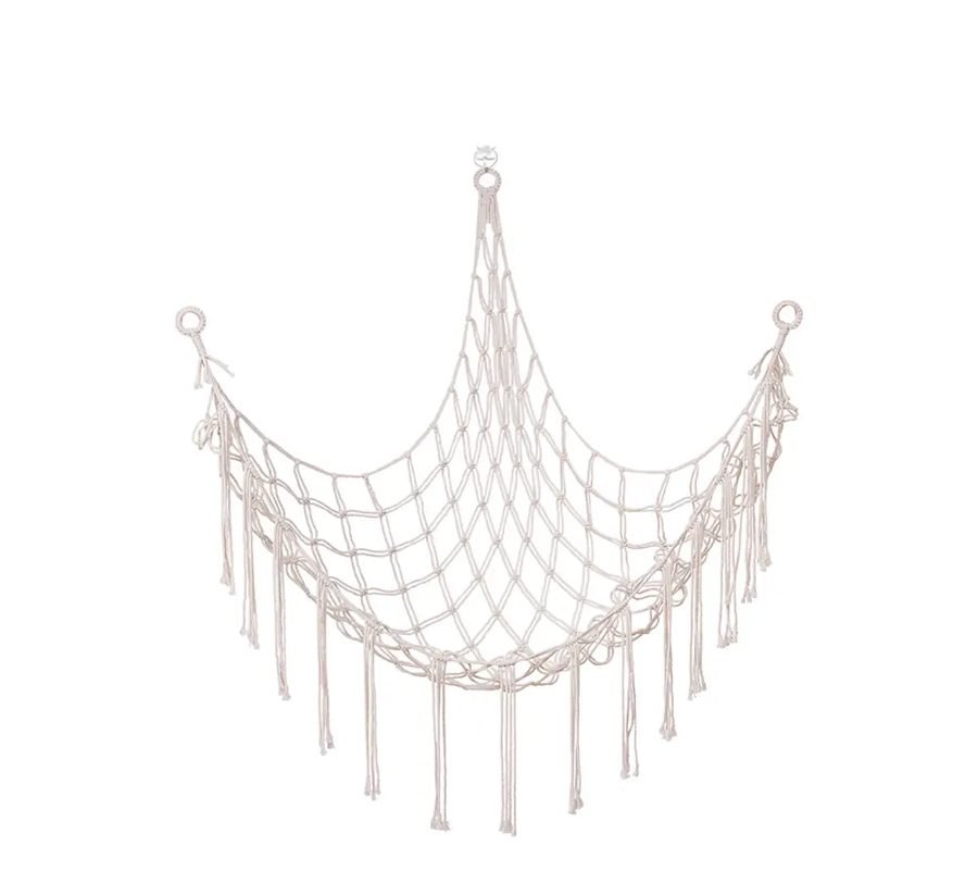 Cotton toy storage hammock