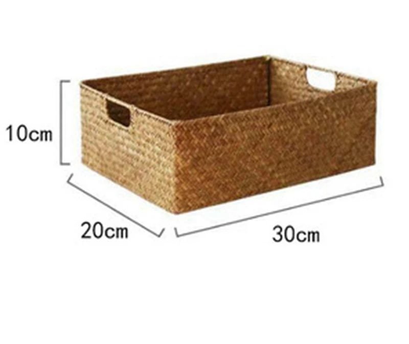 Seagrass woven shelf basket