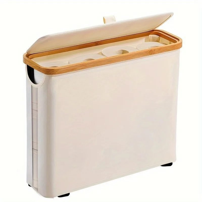 Toilet roll storage basket